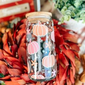 Pumpkin Glass Cup